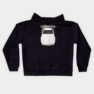 Corvette C4-white Kids Hoodie